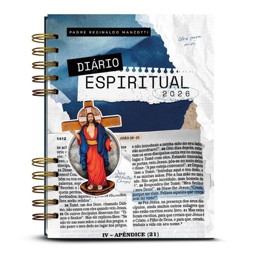 diário espiritual 2026 - padre reginaldo manzotti - capa jovem diário espiritual 2026 - padre reginaldo manzotti - capa jovem