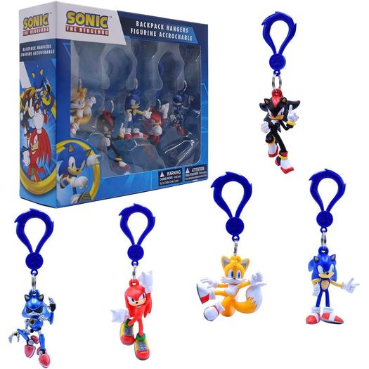 chaveiros sonic the hedgehog - box com 5 unidades - just toys chaveiros sonic the hedgehog - box com 5 unidades - just toys