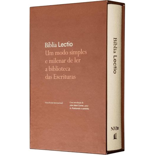 bíblia lectio (nvi23) - capa dura - marrom bíblia lectio (nvi23) - capa dura - marrom