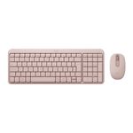 kit teclado + mouse mk250 bluetooth rosa - logitech