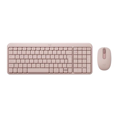 kit teclado + mouse mk250 bluetooth rosa - logitech