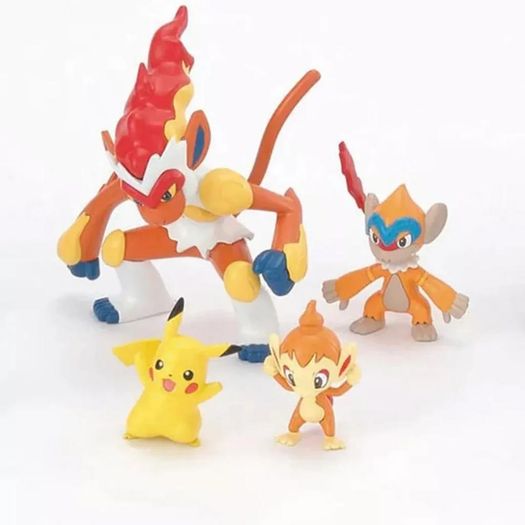 infernape - pokémon - evolution set - bandai infernape - pokémon - evolution set - bandai
