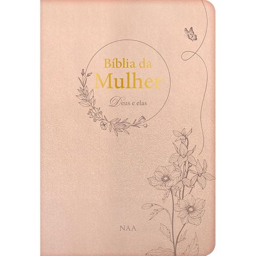 bíblia da mulher deus e elas  - champagne