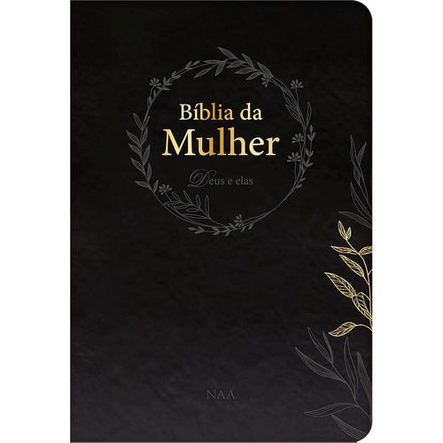bíblia da mulher deus e elas - preta