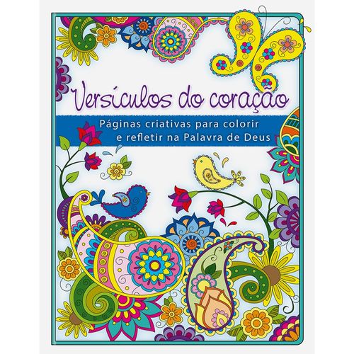 livro para colorir - versículos do coração