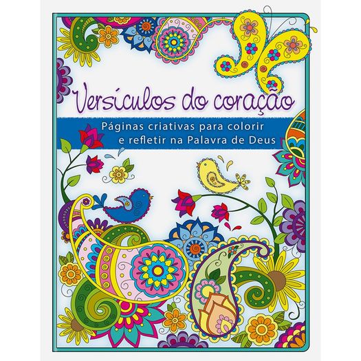 livro para colorir - versículos do coração
