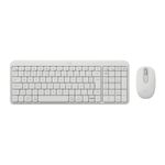 kit teclado + mouse mk250 bluetooth branco - logitech