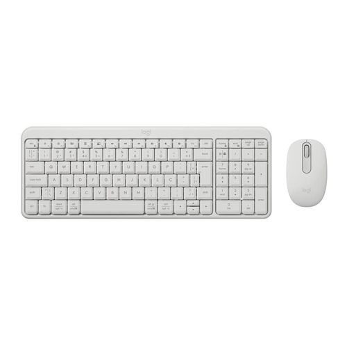 kit teclado + mouse mk250 bluetooth branco - logitech