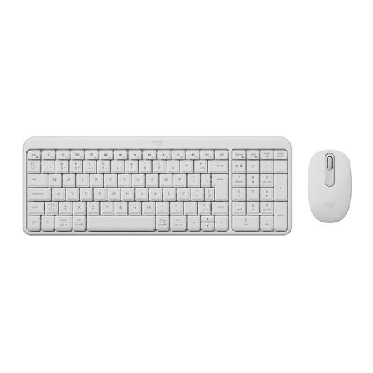 kit teclado + mouse mk250 bluetooth branco - logitech