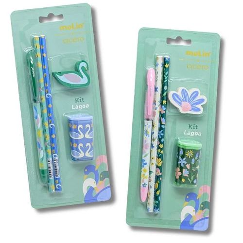 kit escolar lagoa 5 peças