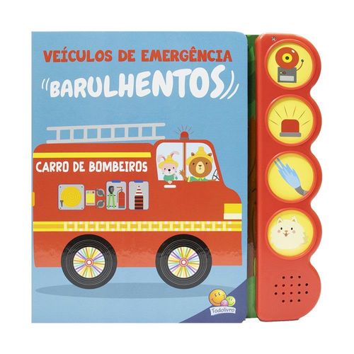 veículos de emergência barulhentos: carro de bombeiros