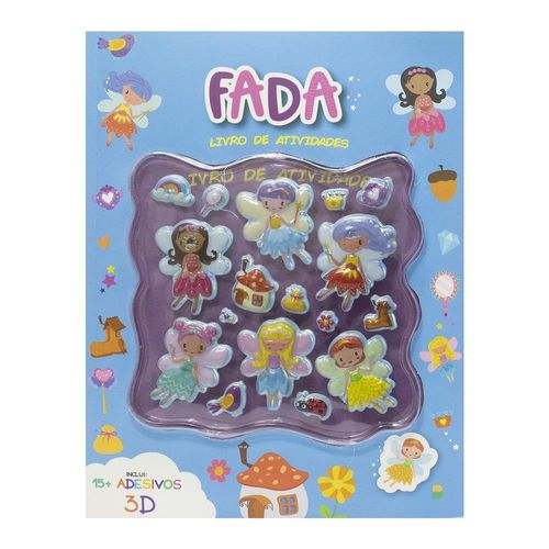 adesivos 3d - livros de atividades: fada