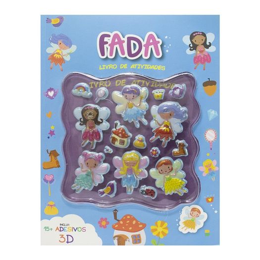 adesivos 3d - livros de atividades: fada