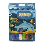 flocos de massinha - livro & diversão: oceano