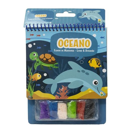 flocos de massinha - livro & diversão: oceano