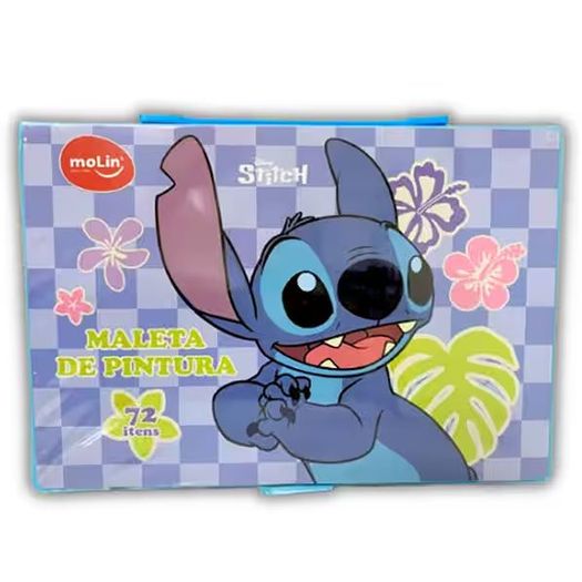 maleta de pintura stitch 72 itens maleta de pintura stitch 72 itens