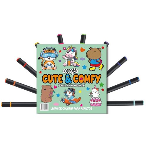 cute & comfy coloring book for adults - fofo e aconchegante - 14