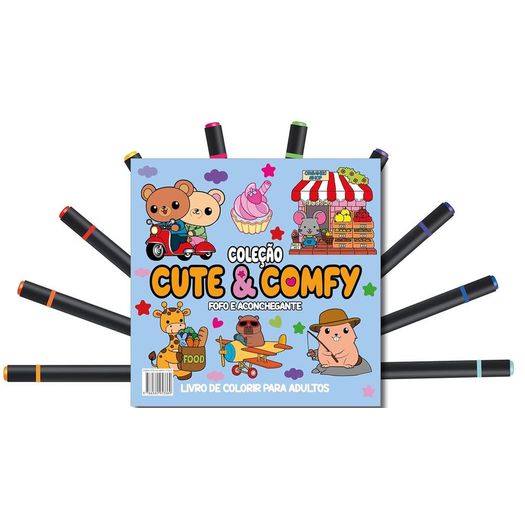 cute e comfy coloring book for adults - fofo e aconchegante 9 cute e comfy coloring book for adults - fofo e aconchegante 9
