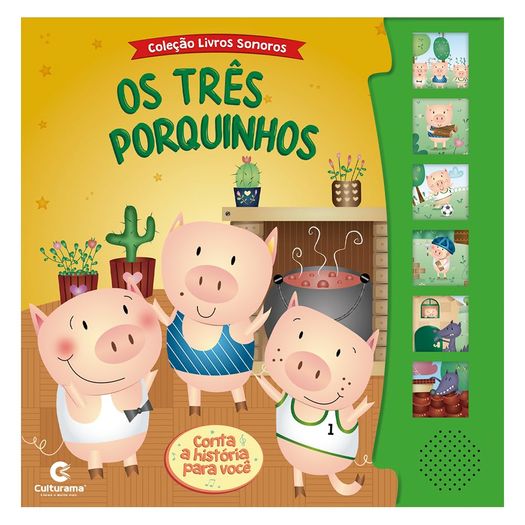 livro sonoro três porquinhos livro sonoro três porquinhos
