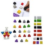 borracha peças de montar kit com 19 unidades diversos modelos