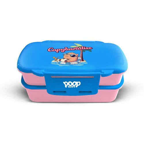 marmita dupla com talher capivara capybaradise