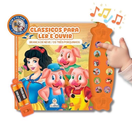 clássicos para ler e ouvir: branca de neve/ os três porquinhos clássicos para ler e ouvir: branca de neve/ os três porquinhos