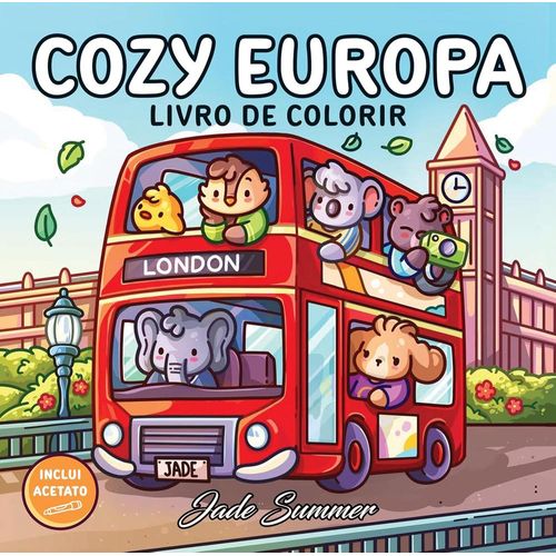 cozy europa - livro de colorir