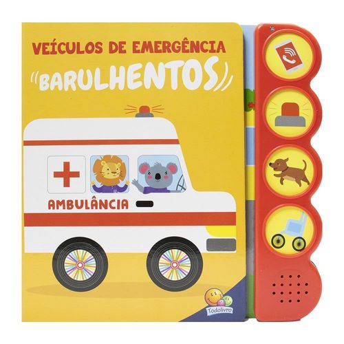 veículos de emergência barulhentos: ambulância