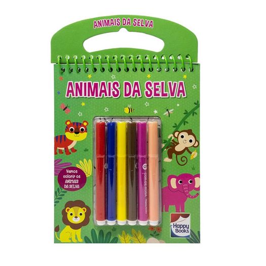 colorindo por números: animais da selva