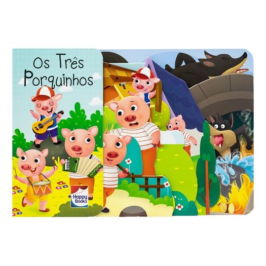 contos clássicos com abas - os três porquinhos