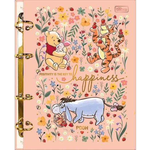 caderno fichário colegial 80 folhas pooh caderno fichário colegial 80 folhas pooh