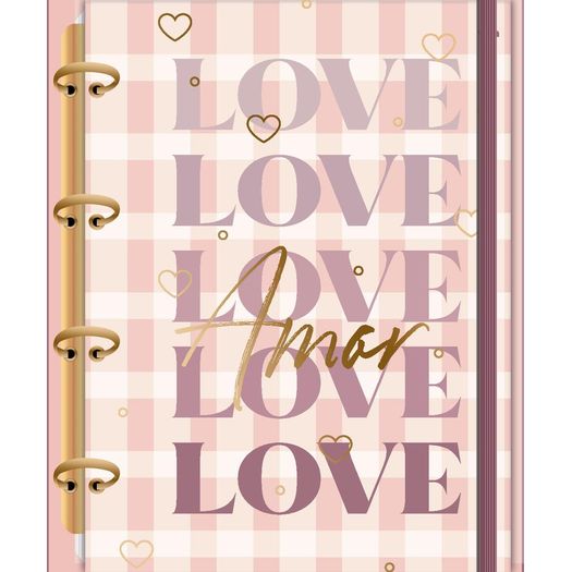 caderno fichário colegial 160 folhas doce romance caderno fichário colegial 160 folhas doce romance
