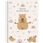 caderno universitário 1x1 capycuties