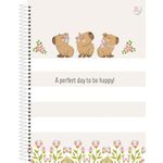 caderno universitário 10x1 capycuties