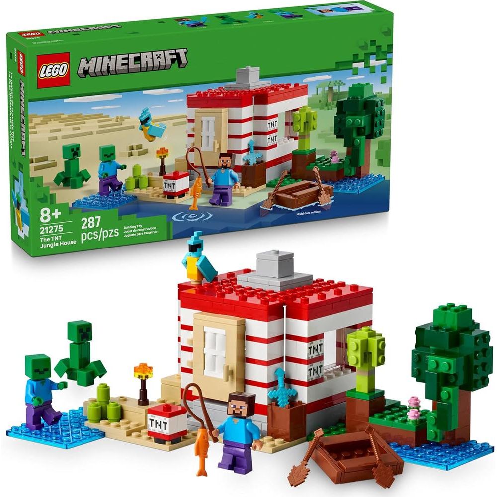 Minecraft A Casa De Dinamite Na Selva (21275) Lego Livrarias