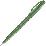caneta-brush-sign-pen-verde-oliva-pentel