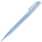 caneta-brush-sign-pen-cinza-azulado-pentel