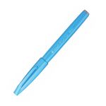 caneta-brush-sign-pen-azul-claro-pentel
