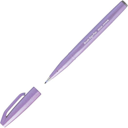 caneta brush sign pen violeta claro caneta brush sign pen violeta claro
