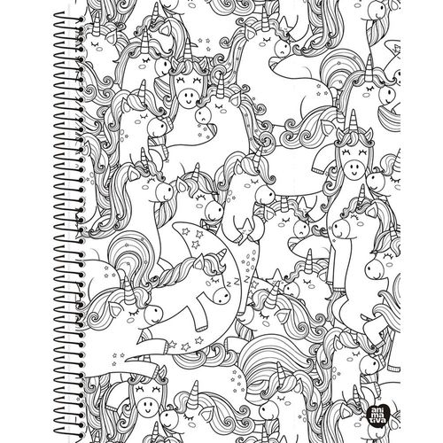 caderno universitário 1x1 color quest diversos modelos