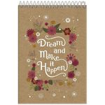 caderno linguagem 80 folhas kraft art