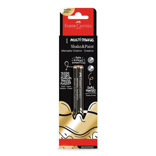 caneta marcador criativo multimark 2 pontas ouro faber castell caneta marcador criativo multimark 2 pontas ouro faber castell