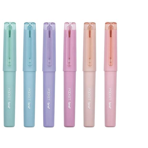 caneta marca texto pocket pastel