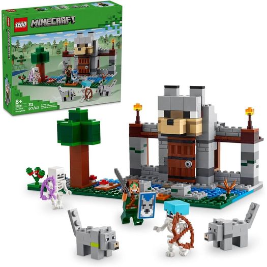 minecraft - a fortaleza dos lobos (21261) - lego