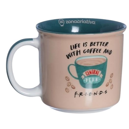 caneca 350ml tom central perk friends