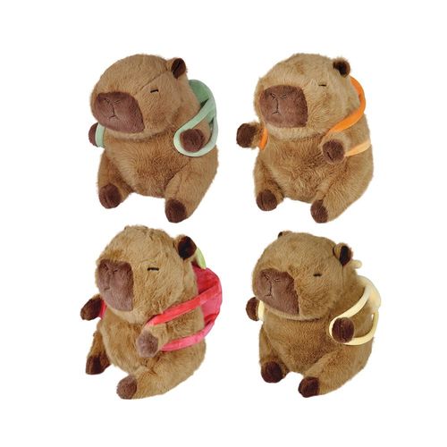 pelúcia capivara mochilinha