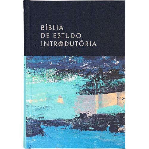 bíblia de estudo introdutória nvi - capa azul lago