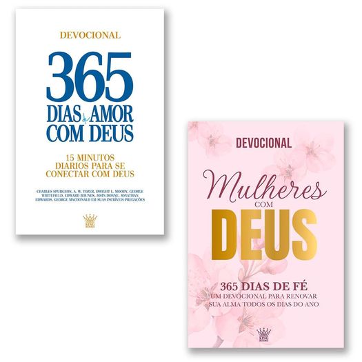 combo devocional - 365 dias de amor com deus + mulheres com deus combo devocional - 365 dias de amor com deus + mulheres com deus