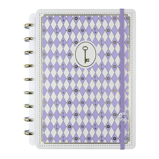 caderno inteligente médio isa akkari purple key
