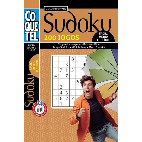 sudoku - nível fácil, médio e difícil  - livro 230